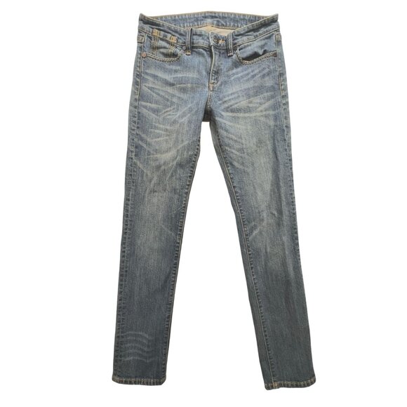 BCBG Max Azria Womens Skinny Jeans Size 28 Blue Denim Medium Wash Casual Pockets - Picture 1 of 14